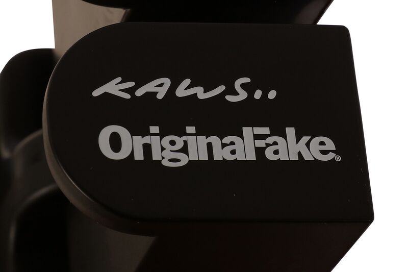 KAWS, ‘OriginalFake Dissected Bearbrick Companion 400% (Black)’, Sculpture, Painted vinyl, Chiswick Auctions