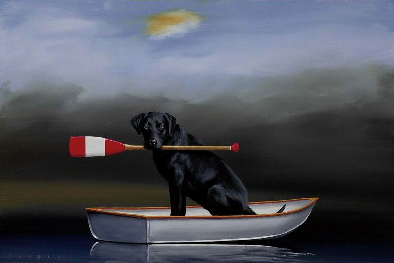 Robert Deyber, ‘Doggie Paddle’, 2011, Print, Hand-signed lithograph, Martin Lawrence Galleries