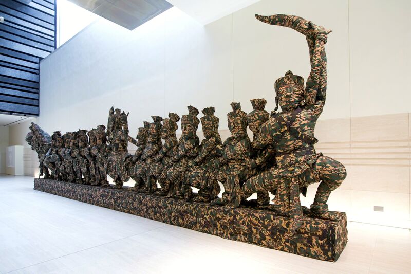 Svay Sareth, ‘Toy (Churning of the Sea of Milk)’, 2013, Sculpture, Cotton, wood, iron, Singapore Art Museum (SAM)