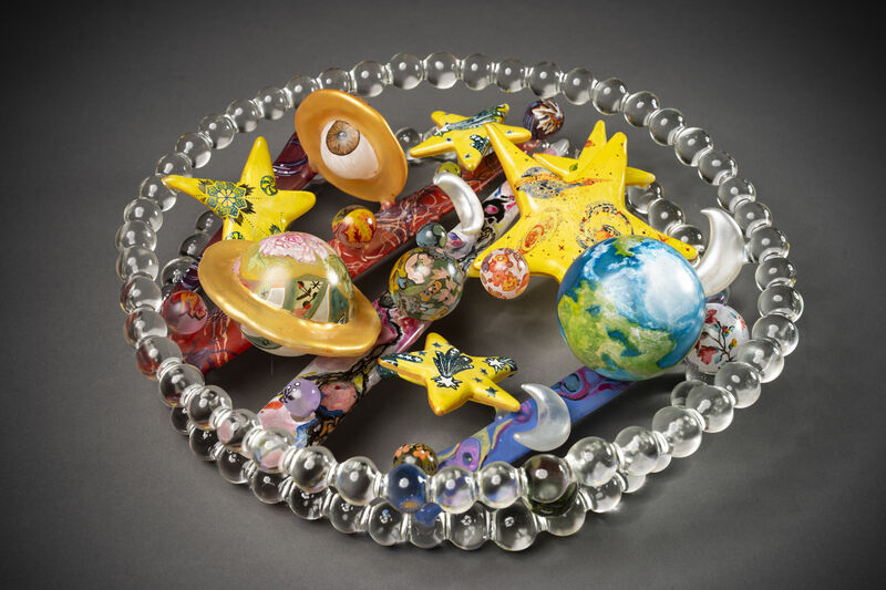 Ginny Ruffner, ‘Celestial Pattern Recognition’, 2020, Sculpture, Lampworked glass and mixed media, HABATAT