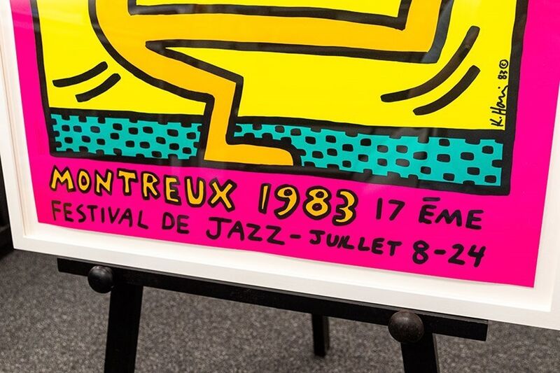 Keith Haring, ‘Montreux Jazz Festival (pink)’, 1982, Print, Screenprint, Artmarket Gallery