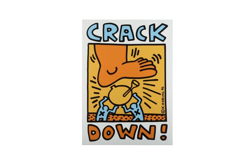 Keith Haring, ‘Crack down’, 1986, Print, Offset lithograph, Chiswick Auctions