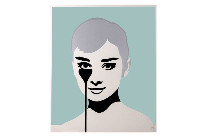 Pure Evil, ‘Audrey Hepburn’, Print, Three colour silkscreen print on 330gsm Fedrigoni paper, Chiswick Auctions