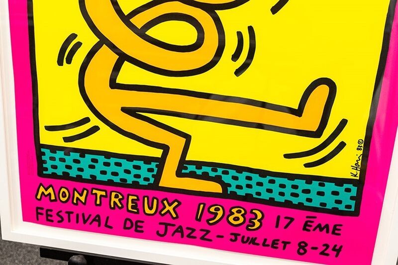 Keith Haring, ‘Montreux Jazz Festival (pink)’, 1982, Print, Screenprint, Artmarket Gallery