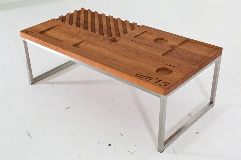 Emmett Moore, ‘Numerical Control Table’, 2013, Design/Decorative Art, Cherry, stainless steel, Nina Johnson