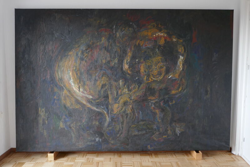 José María Sicilia, ‘Hercule et le Lion de Némée’, 1983, Painting, Acrylic on canvas, Artsy x Rago/Wright