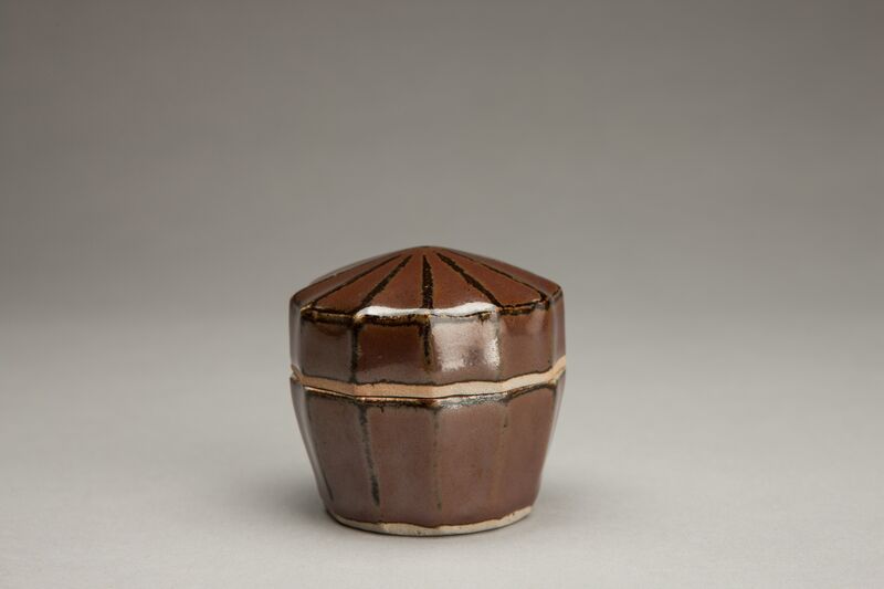 Shinsaku Hamada, ‘Fluted incense container, kaki glaze’, N/A, Other, Stoneware, Pucker Gallery