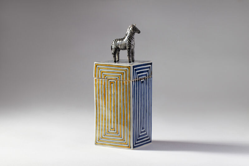 Kensuke Fujiyoshi, ‘14. Zebra Box’, 2019, Sculpture, Ceramic, Sladmore 