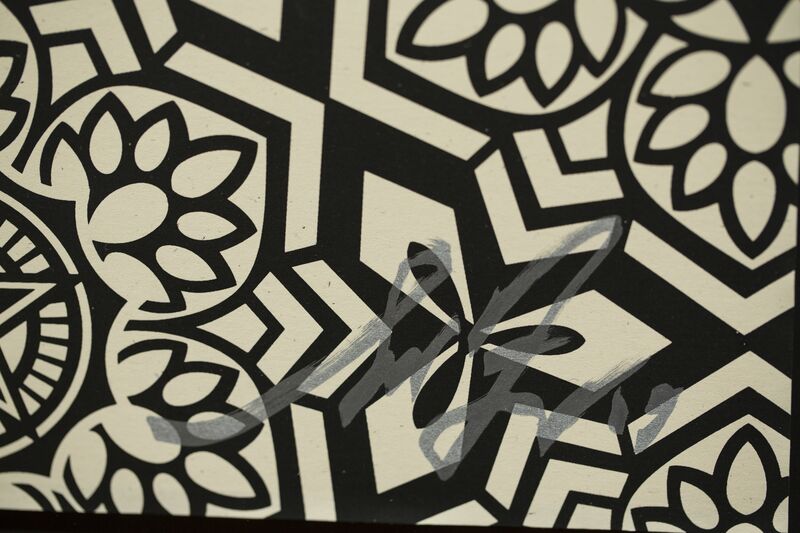 Shepard Fairey, ‘YEN PATTERN (BLACK)’, 2007, Print, Screen print on paper, Rudolf Budja Gallery
