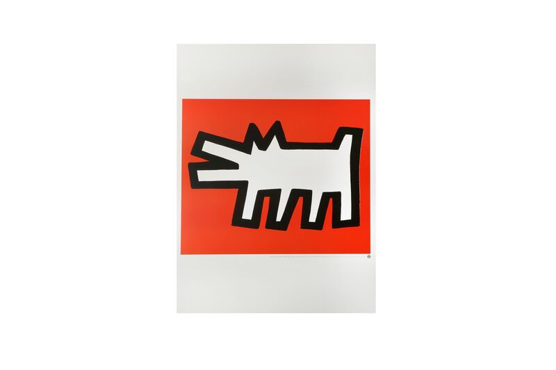 Keith Haring, ‘Icon red dog’, 1990, Print, Silkscreen, Chiswick Auctions