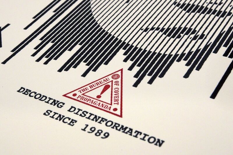 Shepard Fairey, ‘Decoding Disinformation’, 2017, Print, Letterpress print, Dope! Gallery