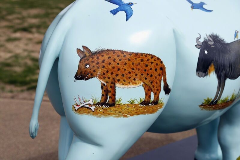 Axel Scheffler, ‘The ‘Ugly’ Rhino’, 2018, Sculpture, Rhino: fibreglass rhino (fire retardant) with internal armature Finish: Acrylic paint, Tusk Benefit Auction