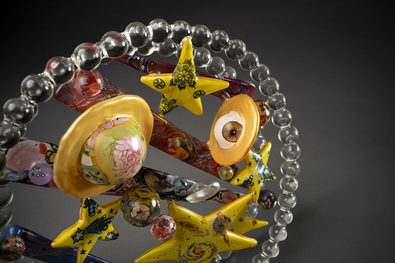 Ginny Ruffner, ‘Celestial Pattern Recognition’, 2020, Sculpture, Lampworked glass and mixed media, HABATAT