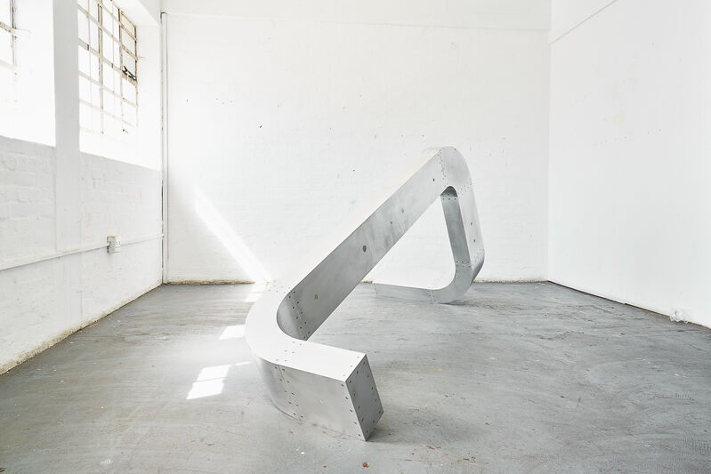 Kyle Morland, ‘Wrong Turn’, 2019, Sculpture, Marine grade aluminum, cadmium plated brackets, stainless steelbolts, body filler, blank projects