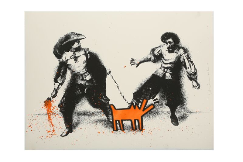 Mr. Brainwash, ‘Watch Out! Orange’, 2019, Print, Colour screenprint hand finished with orange spray paint stencil on archival art paper, Chiswick Auctions