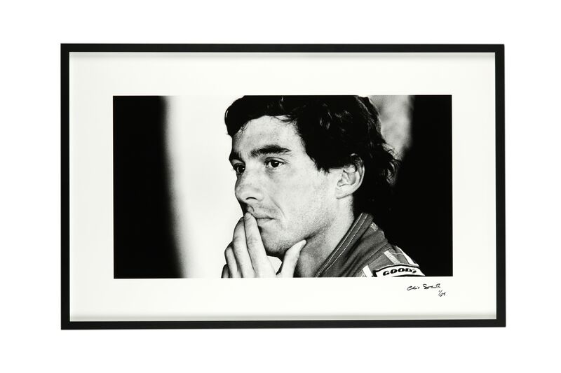 Chris Smith, ‘Ayrton Senna’, 1991, Silverstone Grand Prix Qualifying, Chiswick Auctions
