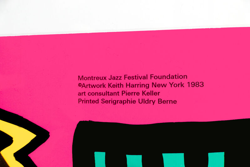 Keith Haring, ‘Montreux  Jazz Festival(Pink)’, 1983, Print, Color printing lithograph with text, Lorenzin Fine Art