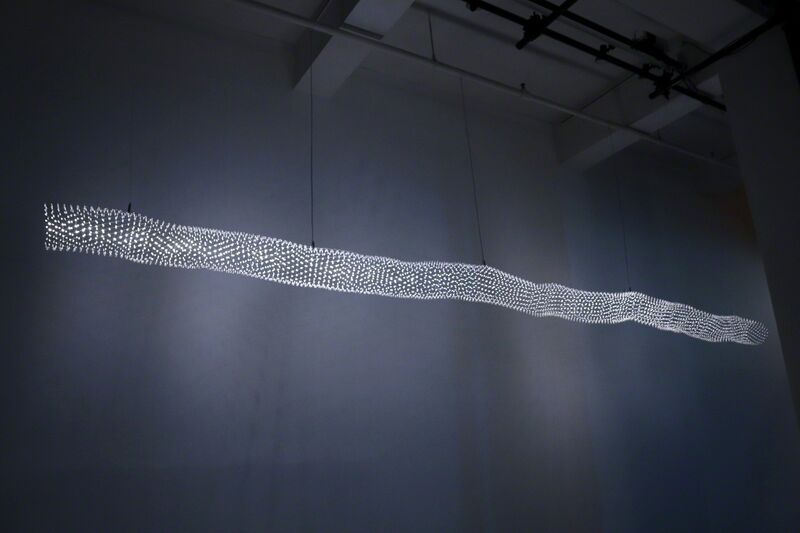 Jason Krugman, ‘Serpens Caput’, 2017, Sculpture, Hand soldered LED mesh, SL Gallery