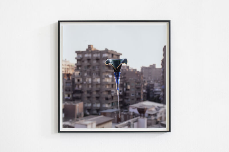 Hassan Khan, ‘a glass object photographed as a way of collecting the world around it’, 2013, Photography, Colour photograph, Galerie Chantal Crousel