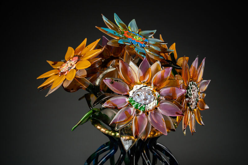 Ginny Ruffner, ‘Bouquet of Muses’, 2020, Sculpture, Lampworked glass and mixed media, HABATAT