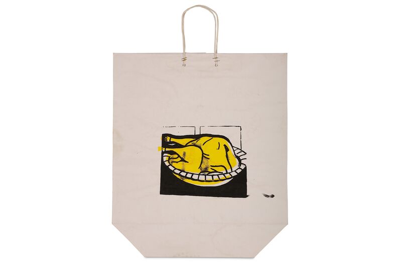 Roy Lichtenstein, ‘Turkey Shopping Bag’, 1964, Print, Screenprint on paper bag, Chiswick Auctions