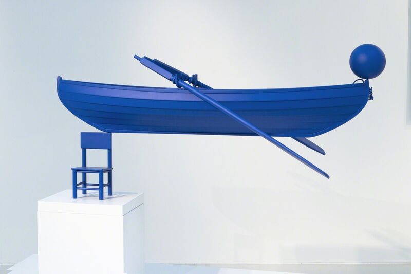 Joseph Klibansky, ‘Fishing in Spring’, 2019, Sculpture, Steel, car paint and stereolithography, HOFA Gallery (House of Fine Art)
