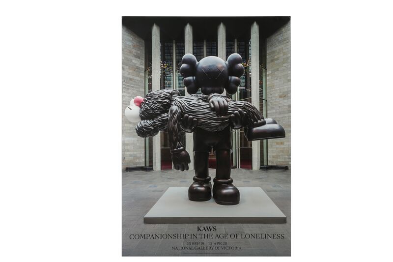 KAWS, ‘Official exhibition posters for NGV, blue, pink and black’, Print, Offset lithograph, Chiswick Auctions
