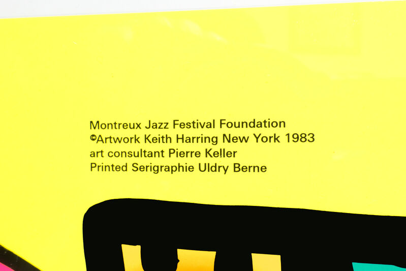 Keith Haring, ‘Montreux Jazz festival(Yellow)’, 1983, Print, Color printing lithograph with text, Lorenzin Fine Art