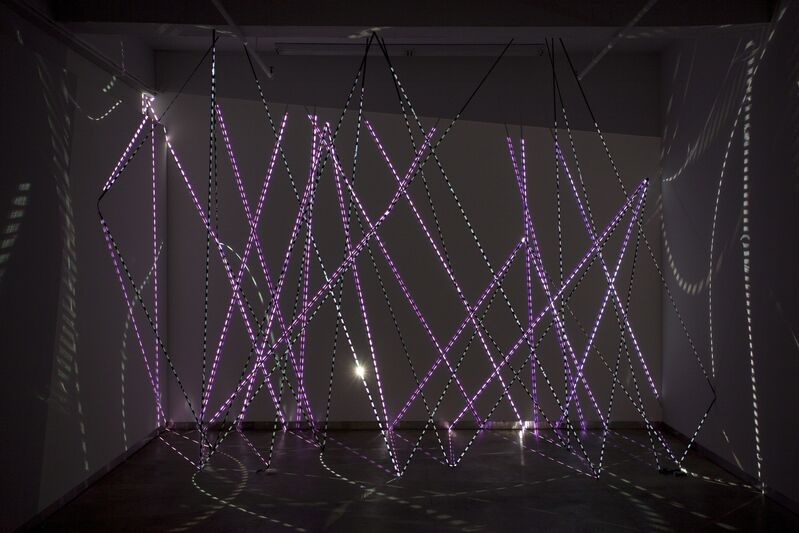 Daniel Canogar, ‘Tracks’, 2009, Installation, VHS magnetic tape, video (color, silent), projector, media player, bitforms gallery