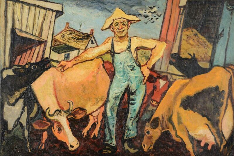 Gregorio Prestopino, ‘The Happy Farmer’, ca. 1935-40, Painting, Oil on canvas, Caldwell Gallery Hudson
