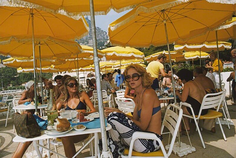 Slim Aarons, ‘Cafe in Monte Carlo’, 1975, Photography, Lambda print, IFAC Arts