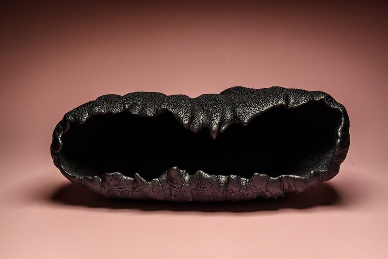 Irina Salmina, ‘Black flower shell’, 2019, Sculpture, Earthenware clay,  experimental glaze, Composition.Gallery