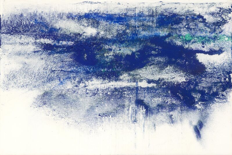 Makoto Fujimura, ‘Walking on Water- Grace 行在水面上 －​ 恩典’, 2016, Painting, Mineral Pigments on Polished Gesso on Canvas 天然礦物顏料、 拋光打底劑、畫布, Artrue Gallery