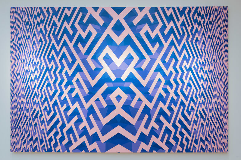 Xu Qu, ‘Maze Pink Blue’, 2016, Painting, Acrylic on canvas, Tang Contemporary Art
