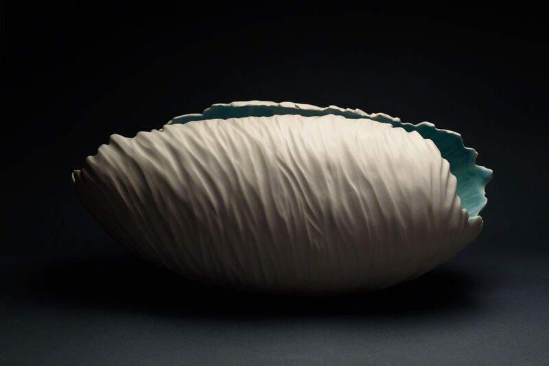 Irina Salmina, ‘Cocoon shell’, 2019, Sculpture, Earthenware, glaze, oxide, glass, Composition.Gallery