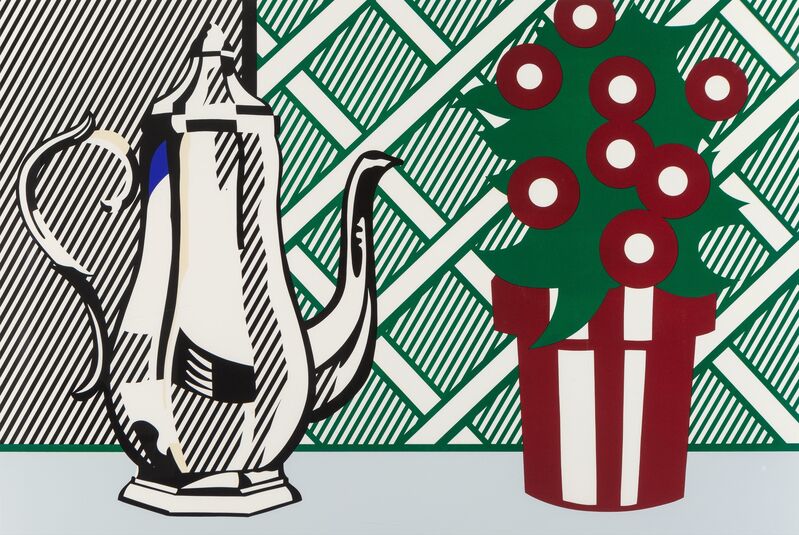 Roy Lichtenstein, ‘Still Life with Pitcher and Flowers, from Six Still Lifes’, 1974, Print, Lithograph ans screenprint in colors on Rives BFK paper, Heritage Auctions