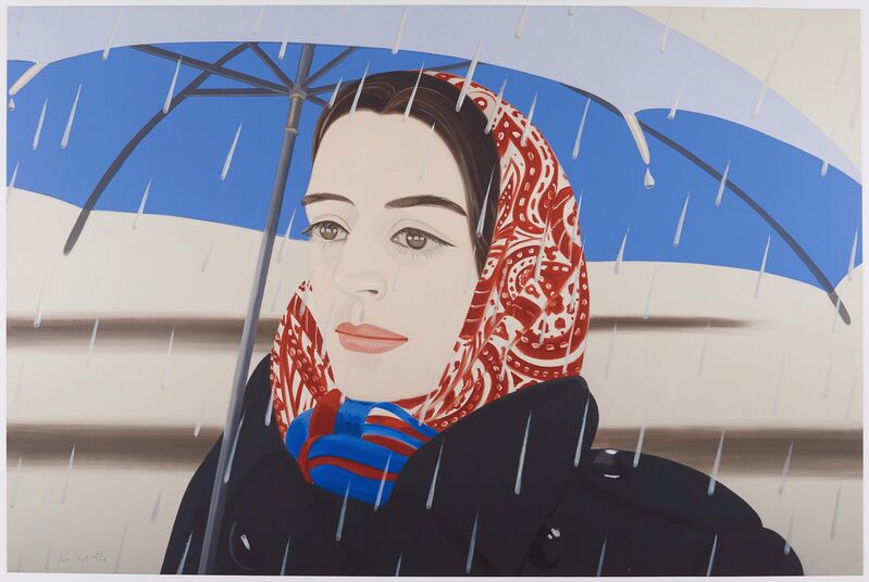 Alex Katz, ‘Blue Umbrella 2’, 2020, Print, Archival pigment inks on Crane Museo Max 365 gsm fine art paper, Van Ham