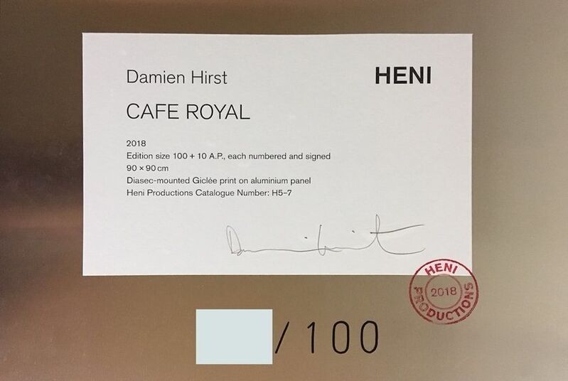 Damien Hirst, ‘Cafe Royal H5-7’, 2018, Print, Giclée print, handsigned, numbered, ARTEDIO