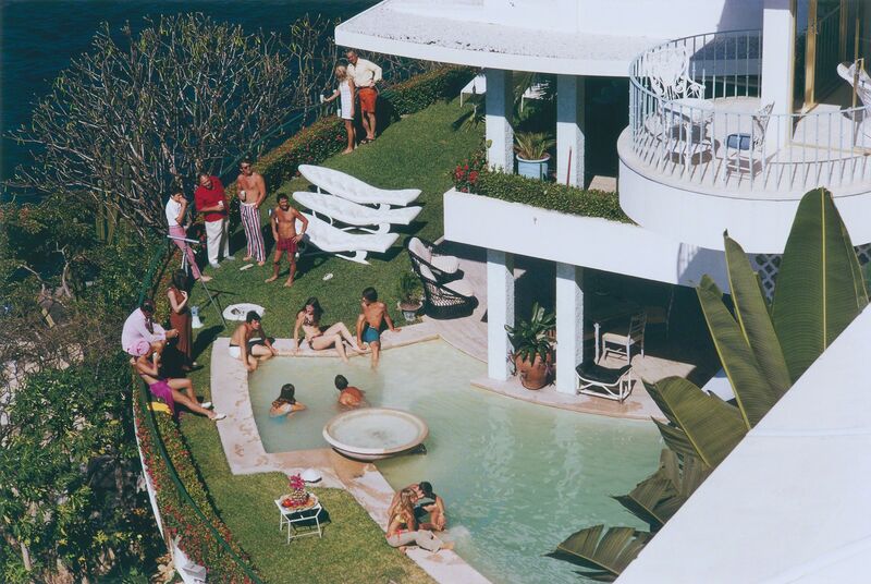 Slim Aarons, ‘Clifftop Pool’, 1971, Photography, C-Print, IFAC Arts