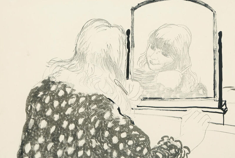 David Hockney, ‘Ann combing her hair’, 1979, Print, Lithograph on HMP Koller handmade paper, Artsy x Capsule Auctions