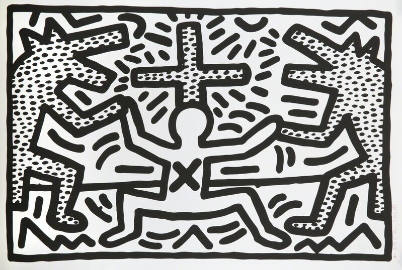 Keith Haring, ‘Untitled (1982 Print Suite)’, 1982, Print, Offset lithograph on paper (6), Julien's Auctions