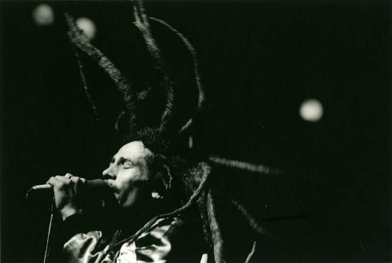 Sheila Rock, ‘Bob Marley live in The UK’, 1979, Photography, Hand printed Silver Gelatin print, ElliottHalls