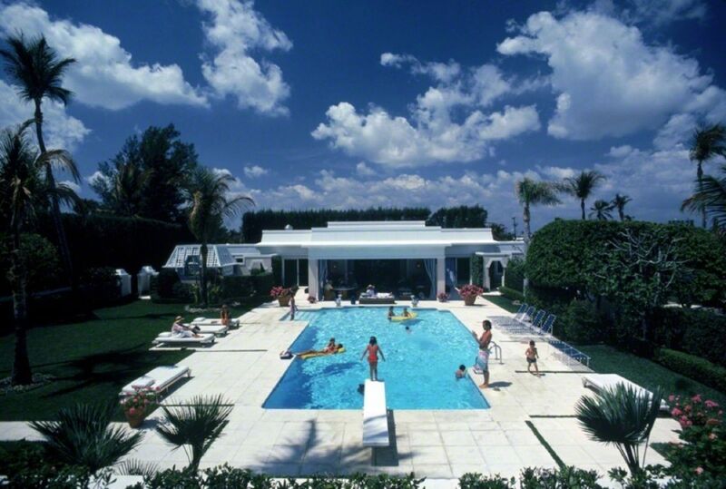 Slim Aarons, ‘Pool in Palm Beach’, 1985, Photography, Lambda C-Print, IFAC Arts