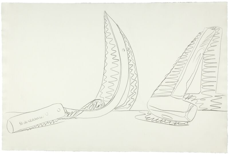 Andy Warhol, ‘Hammer and Sickle’, 1977, Drawing, Collage or other Work on Paper, Graphite on paper, Christie's Warhol Sale 