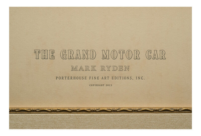 Mark Ryden, ‘THE GRAND MOTOR CAR’, 2013, Print, Giclée, silkscreen, gold foil, and letterpress, on embossed paper, artempus