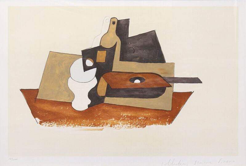 Pablo Picasso, ‘Guitare Verre et Bouteille’, 1979-1982, Print, Lithograph on Arches paper, RoGallery