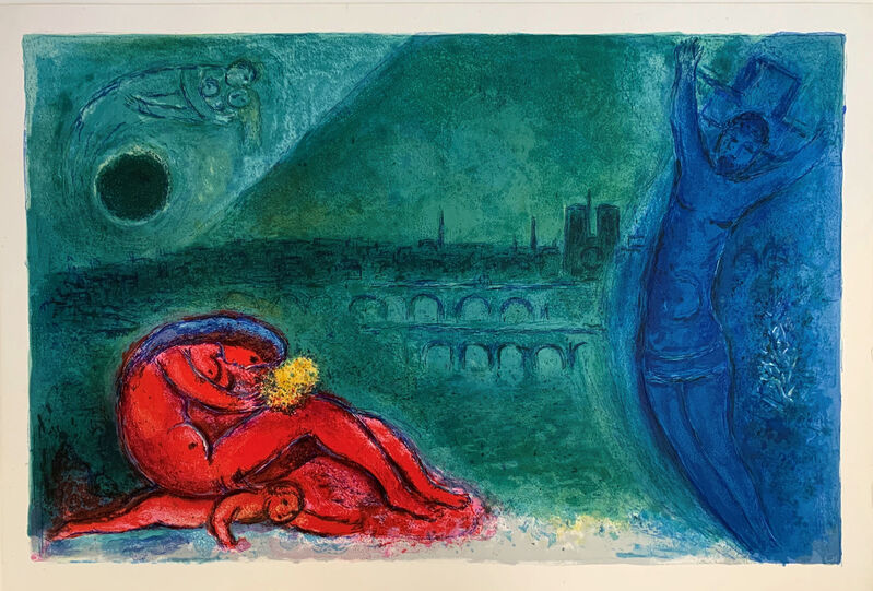 Marc Chagall, ‘Quai de la Tournelle’, 1963, Print, Lithograph on Arches paper with watermark, Juffermans Fine Art
