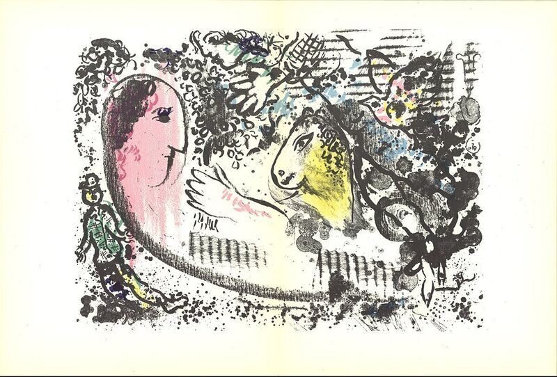 Marc Chagall, ‘DLM No. 182 pages 4,5’, 1969, Print, Lithograph, ArtWise