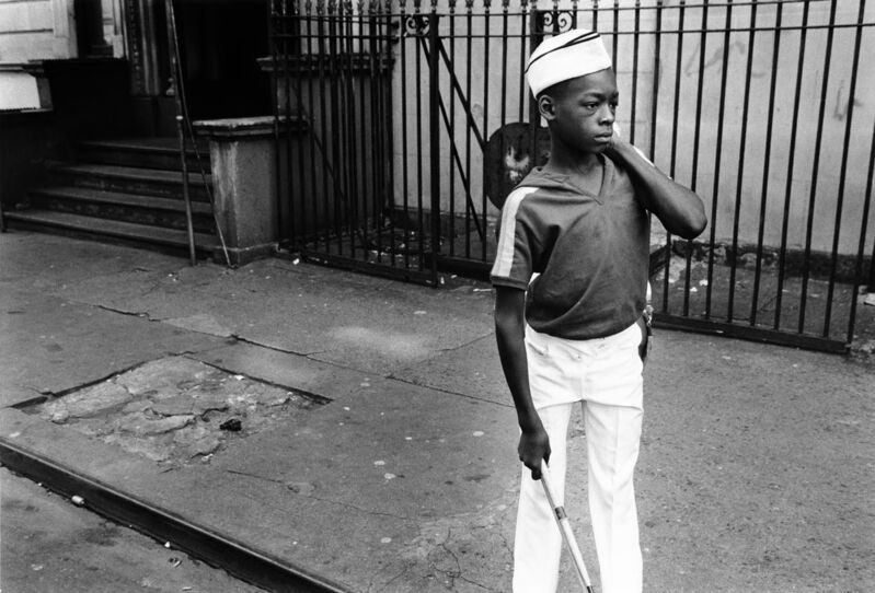 Dawoud Bey, ‘Boy from Marching Band, 1977’, 1977, Photography, Gelatin silver photograph, Rena Bransten Gallery