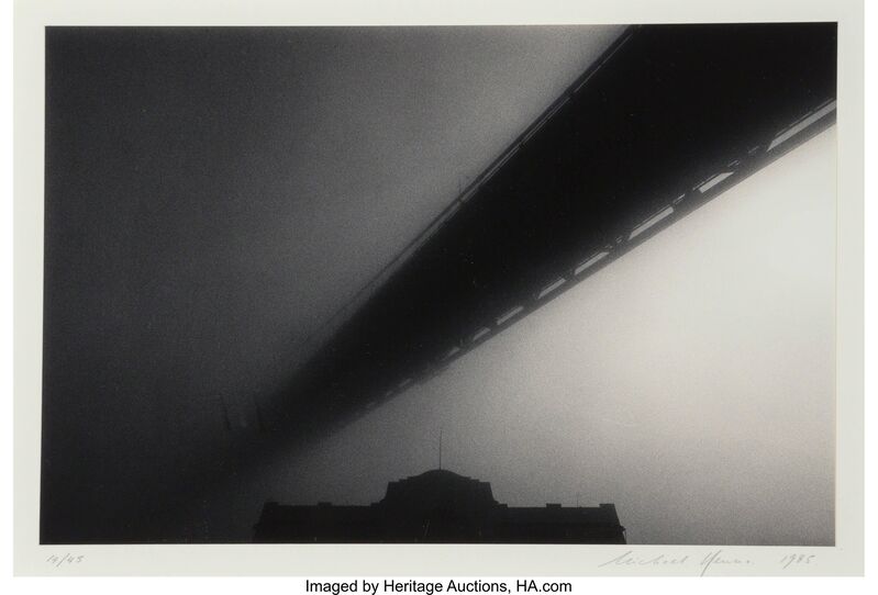 Michael Kenna, ‘Bay Bridge and Pier 26, San Francisco’, 1985, Photography, Toned gelatin silver, Heritage Auctions